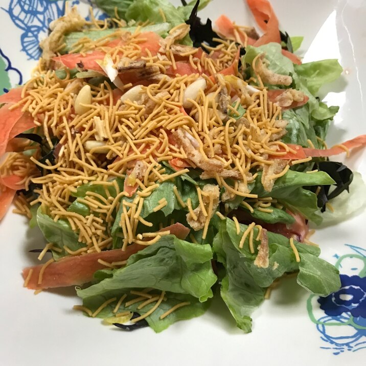 サラダ麺でパリパリサラダ レシピ 作り方 By ボンド子 楽天レシピ